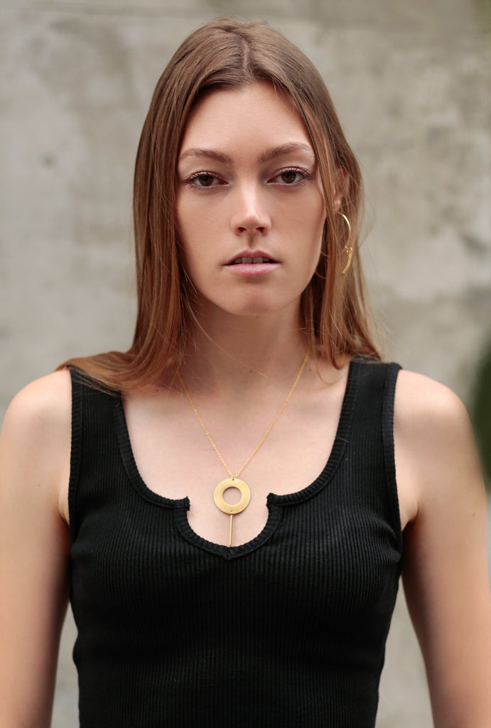 Light Show Necklace - Brass