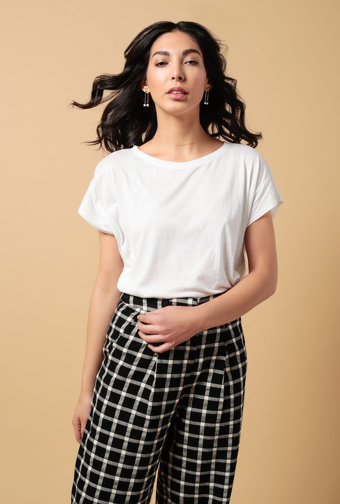 Raw Edge Loose Fit Tee
