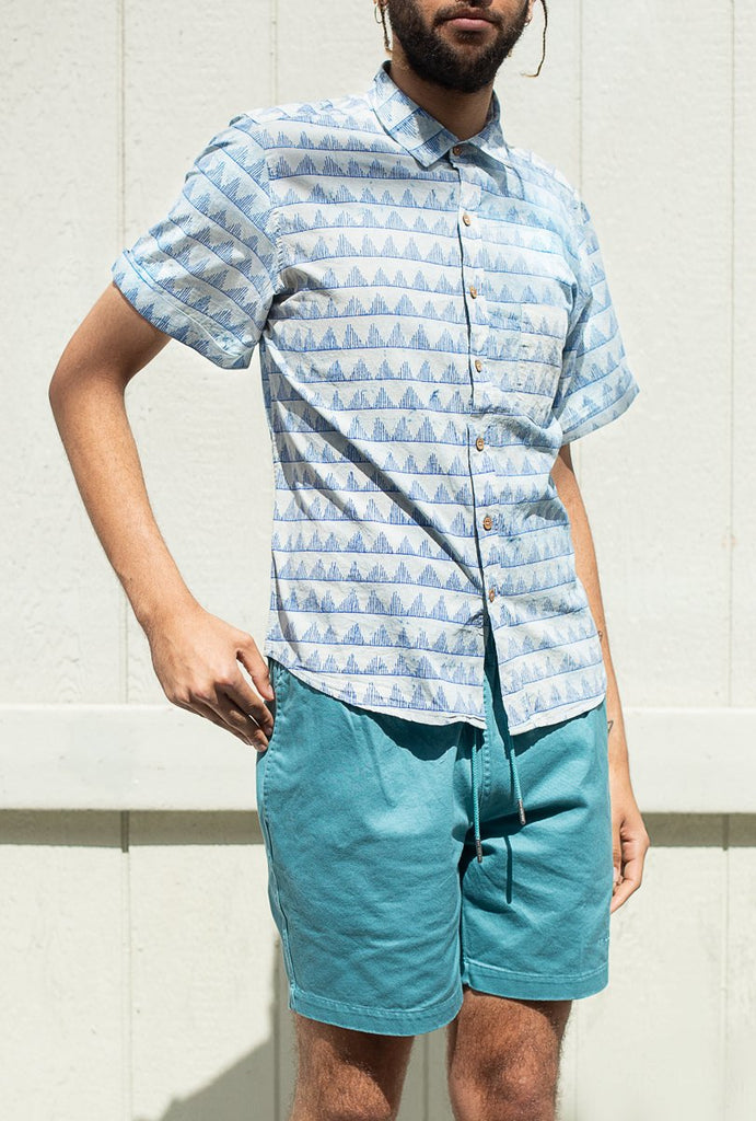 SS Button-Down Casual-Point Collar Shirt