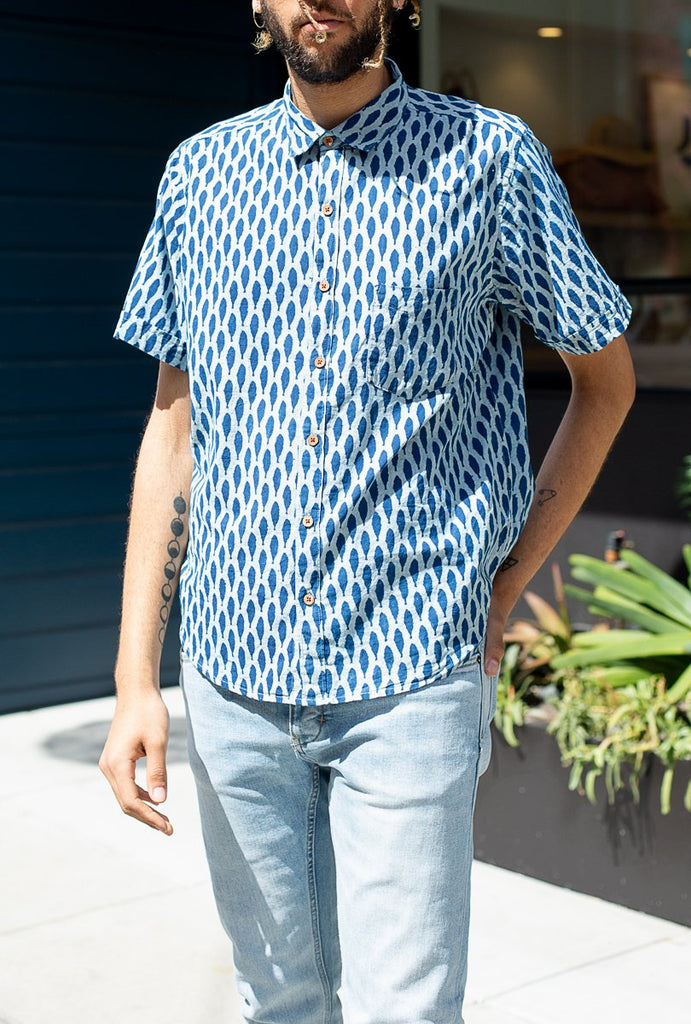 SS Button-Down Casual-Point Collar Shirt