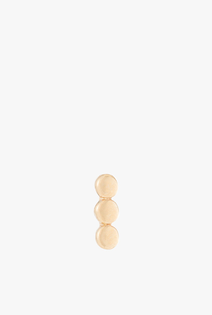 3 Dot Stud Earring S - 14kYG