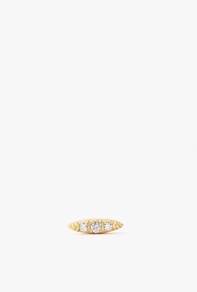 Pave Diamond Seed Stud Earring S - YELLOW GOLD