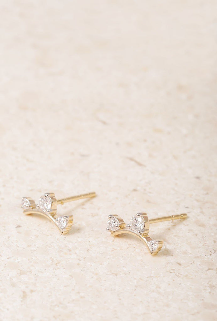 3 Diamond Amigos Earrings