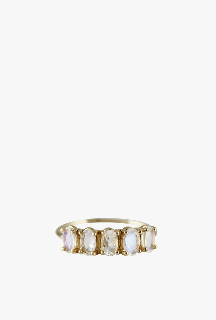 5 Oval Moonstone Ring