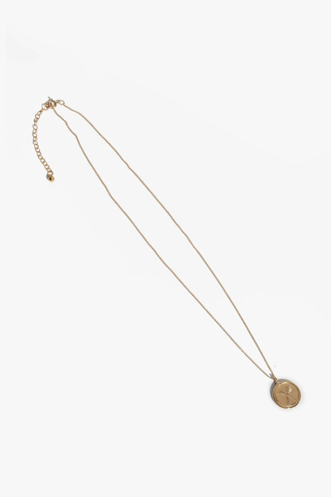 Palms Necklace - Gold Plated Bronze