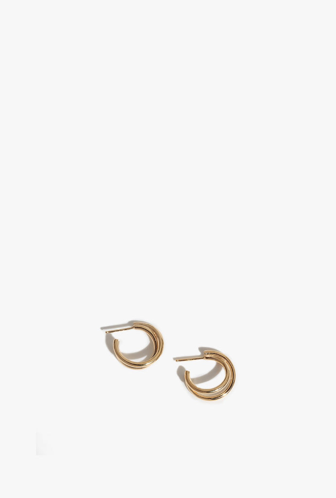 Charlie Hoop Earrings - Gold Plated Bronze