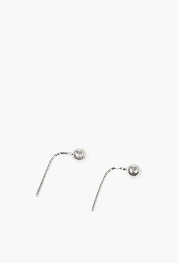 Baller Hook Earrings P - STERLING SILVER