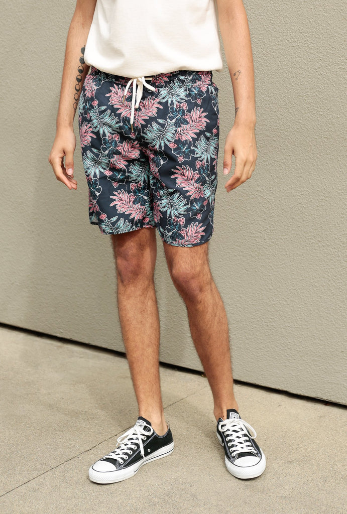 Midnight Tropic Swim Trunk 8"
