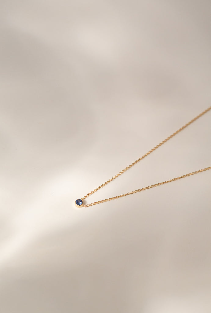 16in Sapphire Necklace - 14KYG/SAPP