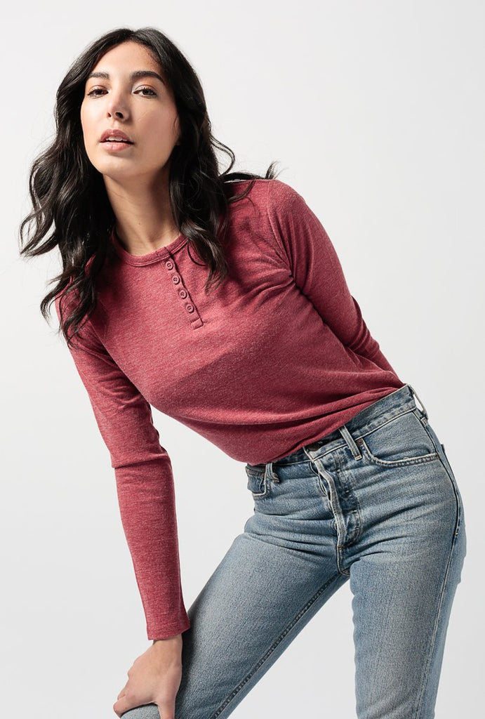 Front Crew Button LS Top