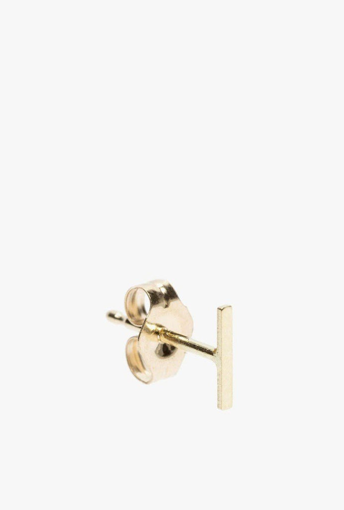 Med Staple Stud Earring S