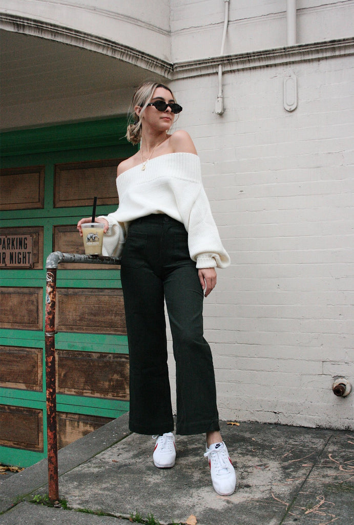 Corduroy Front Pocket Pant