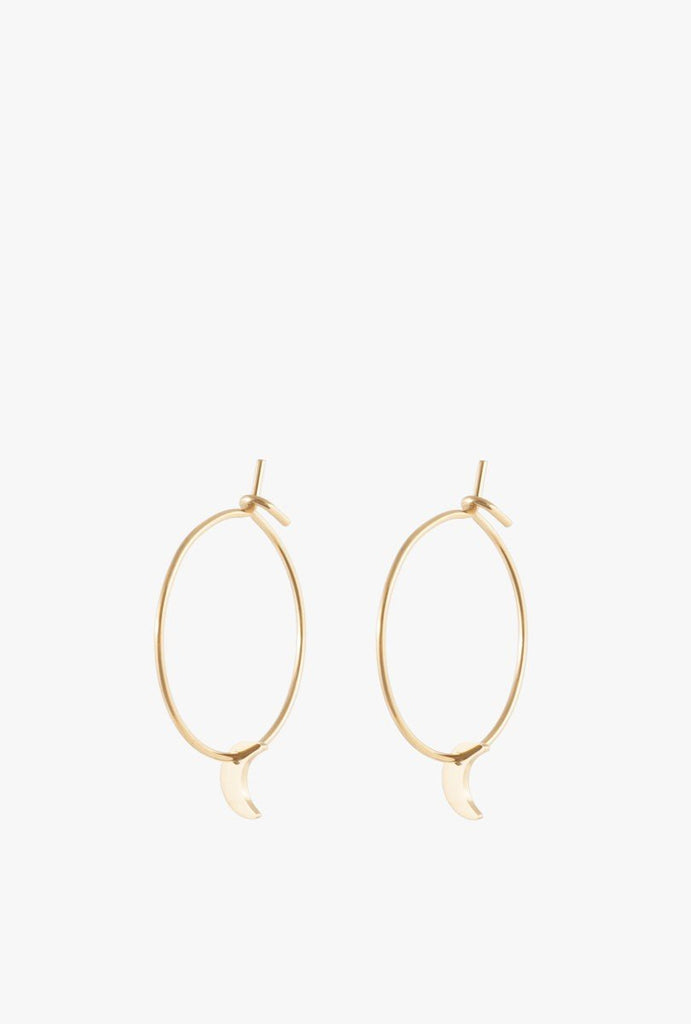 Moon Hoop Earring P