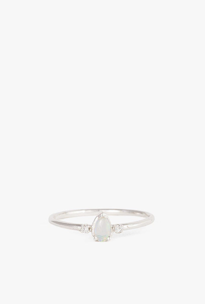 Silver Princess Opal Ring