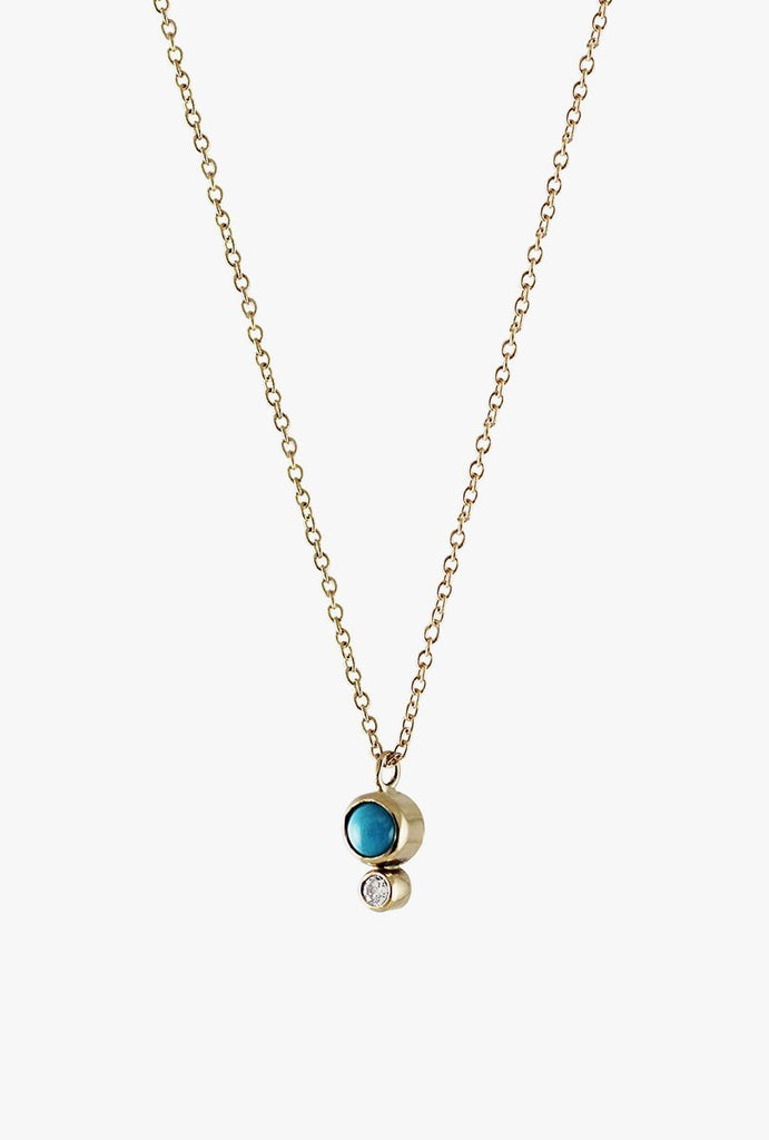 Turquoise Bezel w/ Diamond Nec