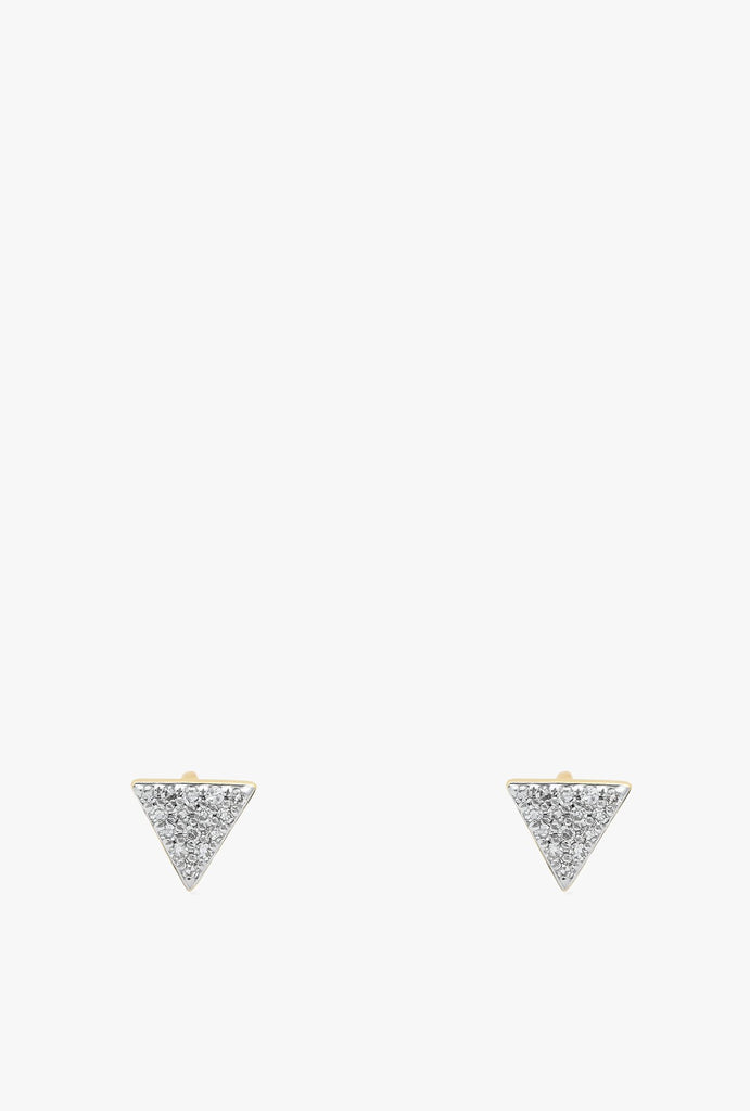 Diamond Triangle Studs P - 14KYGWD