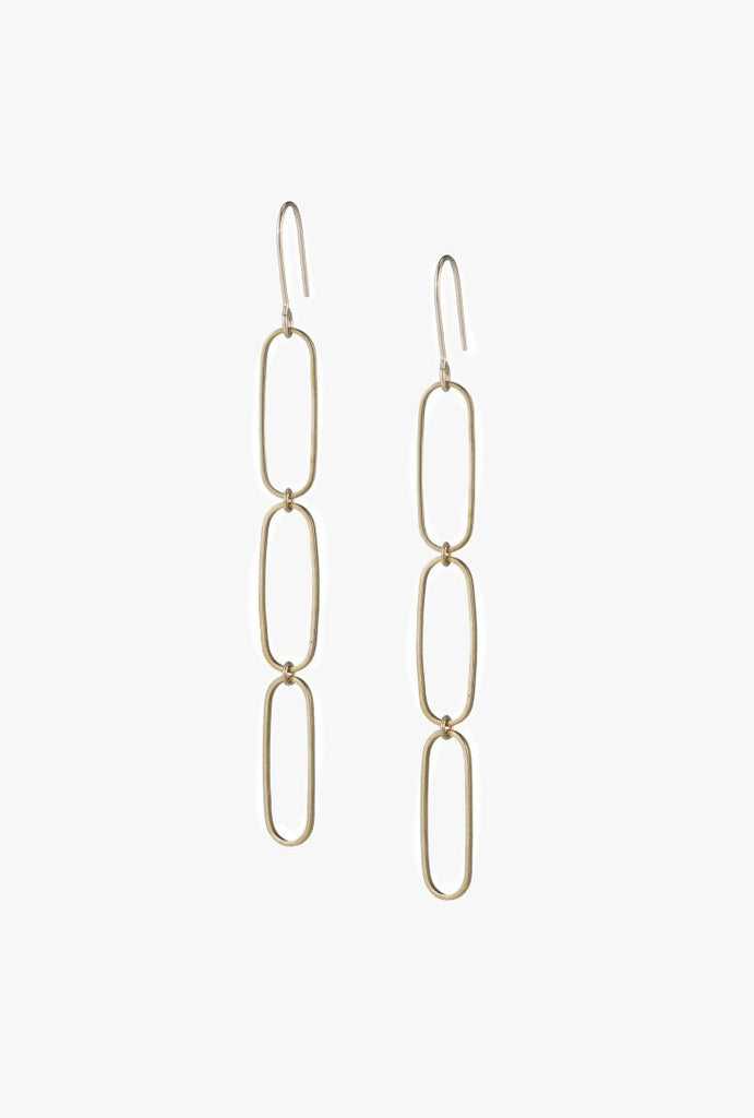 Fountain Earrings P - 14kGF/Brass
