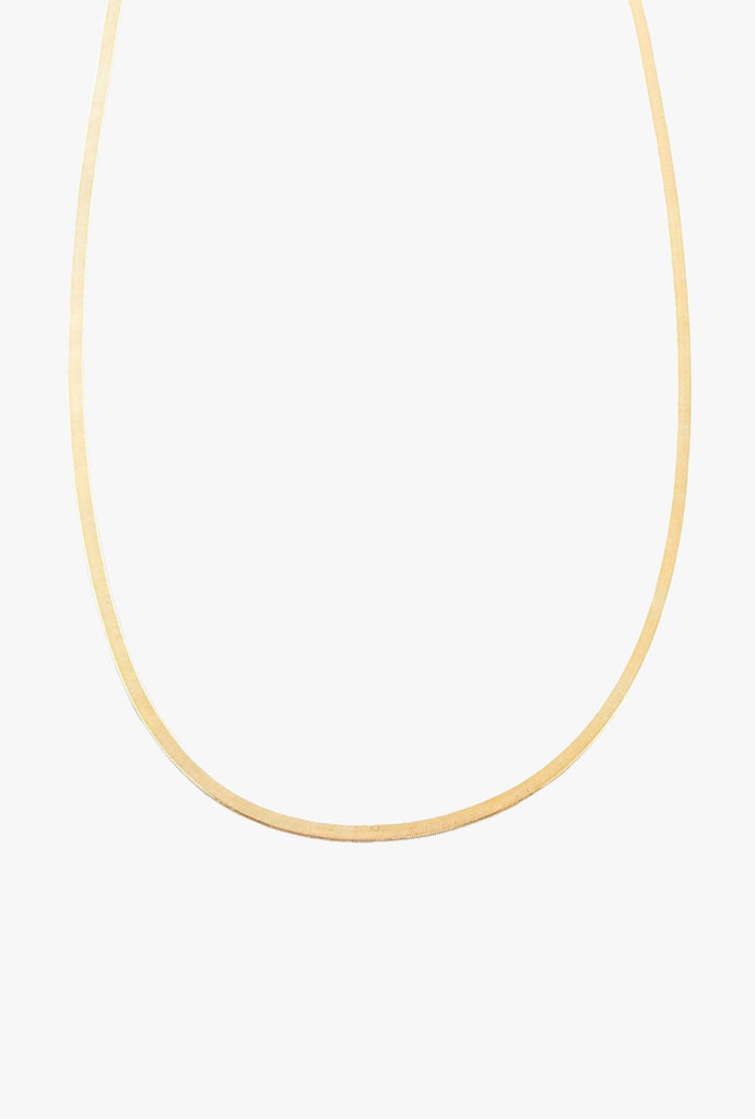 16" Herringbone Necklace - 10kYG Herringbone