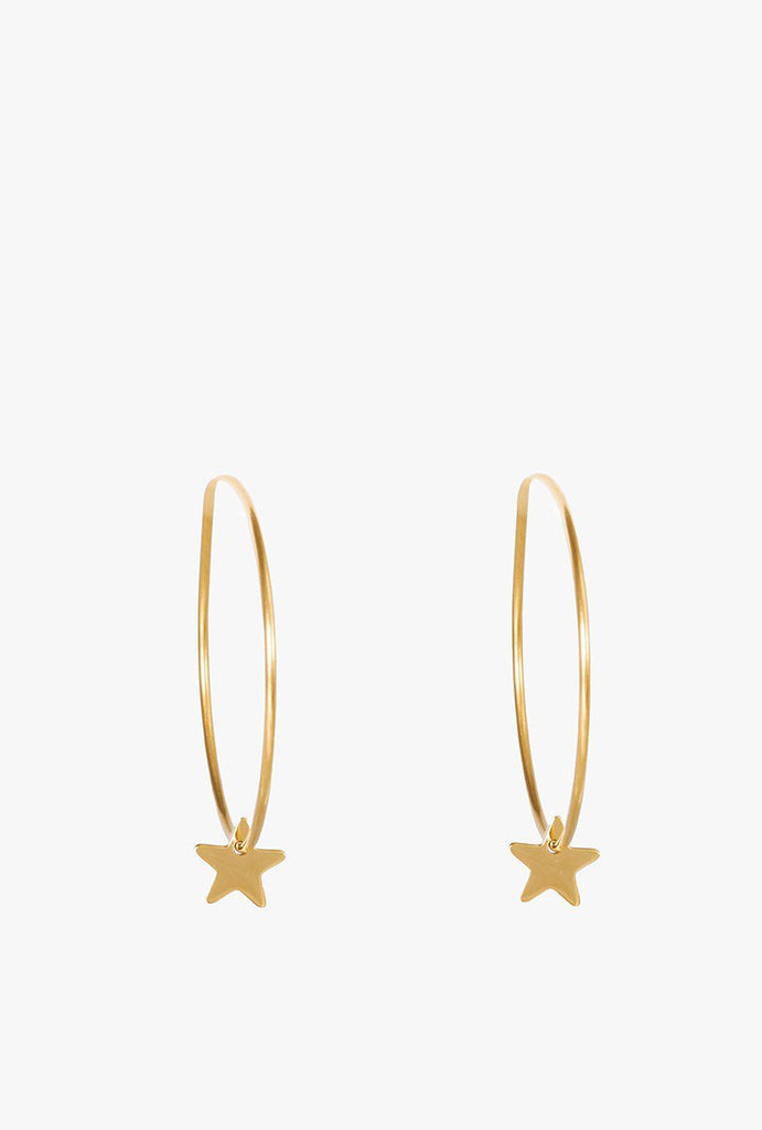 Large Star Hoop Earrings P