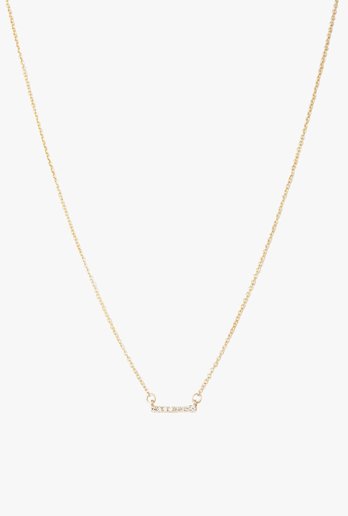 Pave Mini Bar Necklace