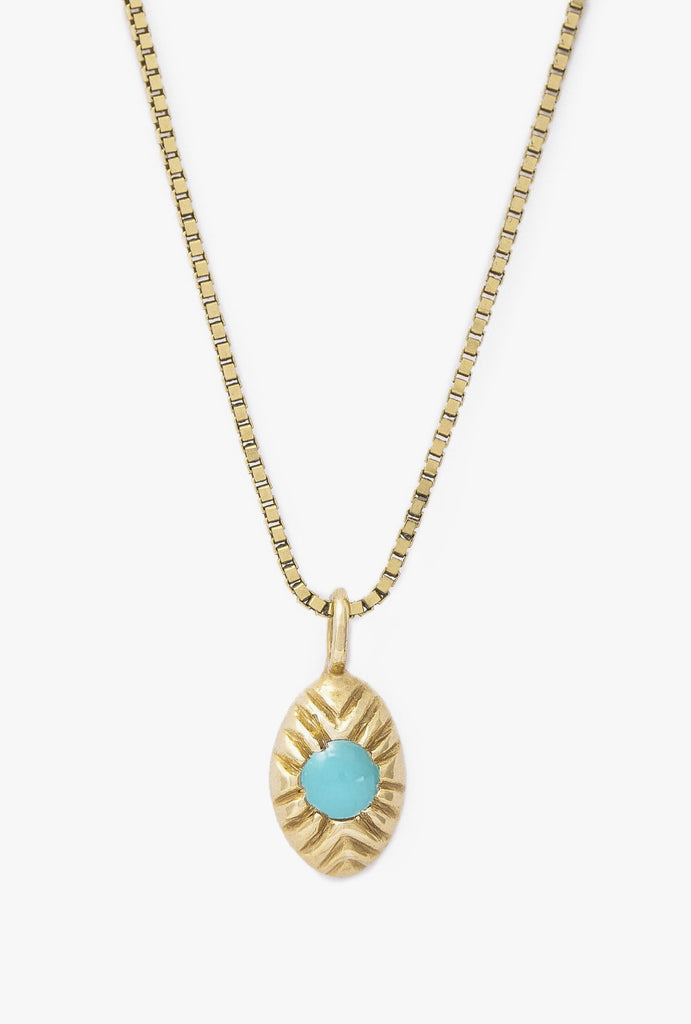 Seedling Turquoise Necklace - 14K/YG/TURQ