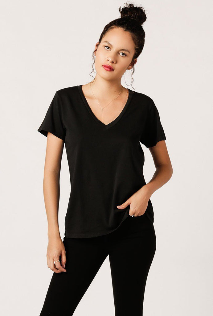 #46 T-Shaped V Neck Tee